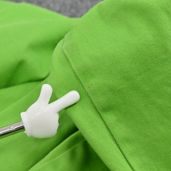 Vtg SAG HARBOR Green Embroidered Dress Size 10P Daisy Cotton Vibrant Bright Boho - Picture 13 of 13